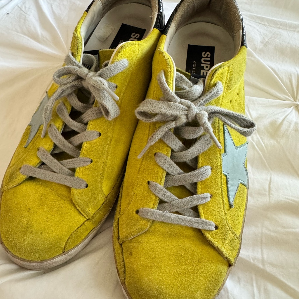 Golden Goose Superstar Yellow Suede Sneakers